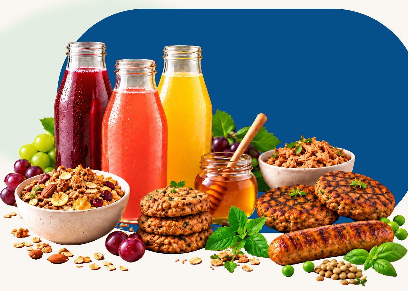 Sucos integrais, granola, mel, biscoitos e proteínas vegetais da Novo Tempo Store